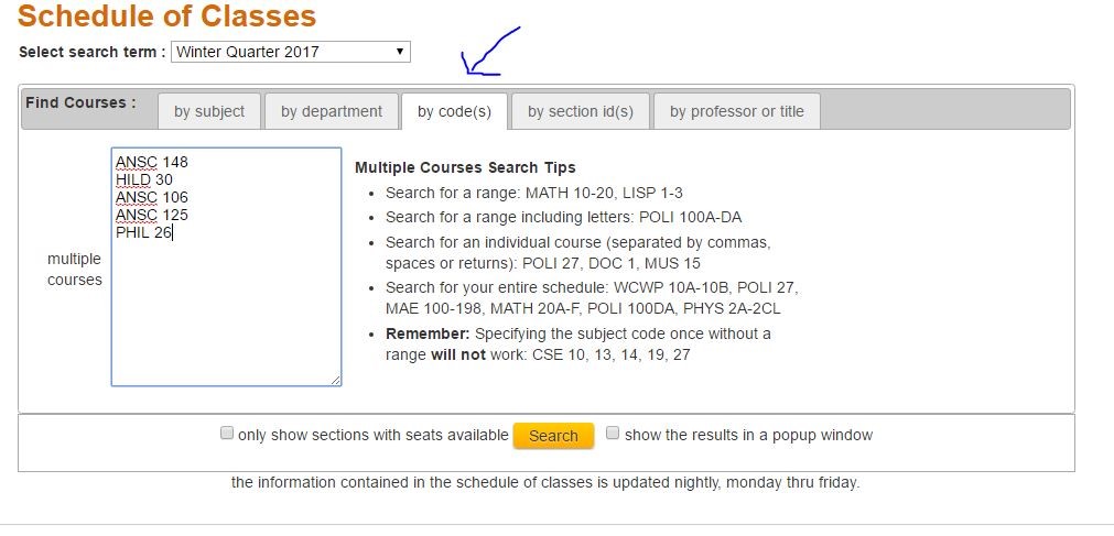 cogs ucsd course offerings