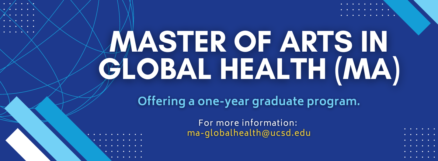 Learn more about our one year Global Health MA program.